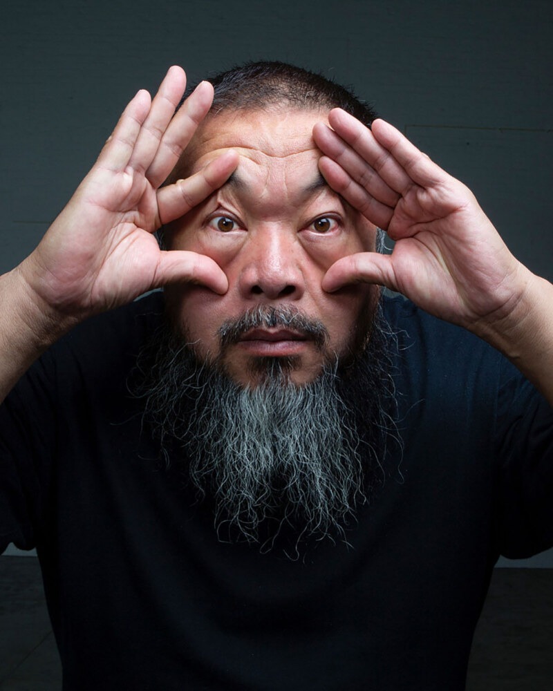 Portret van kunstenaar Ai Weiwei