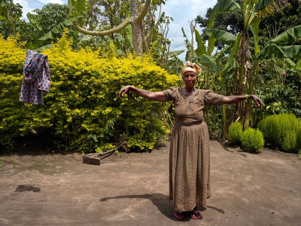 Dinavence Ekibahirire, organic smallholder farmer Karubuguma, Uganda 2022
